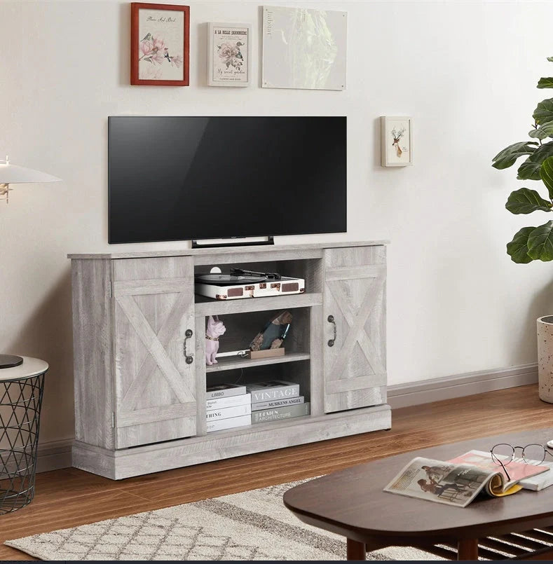 Vintage Wooden TV Cabinet in living room setting