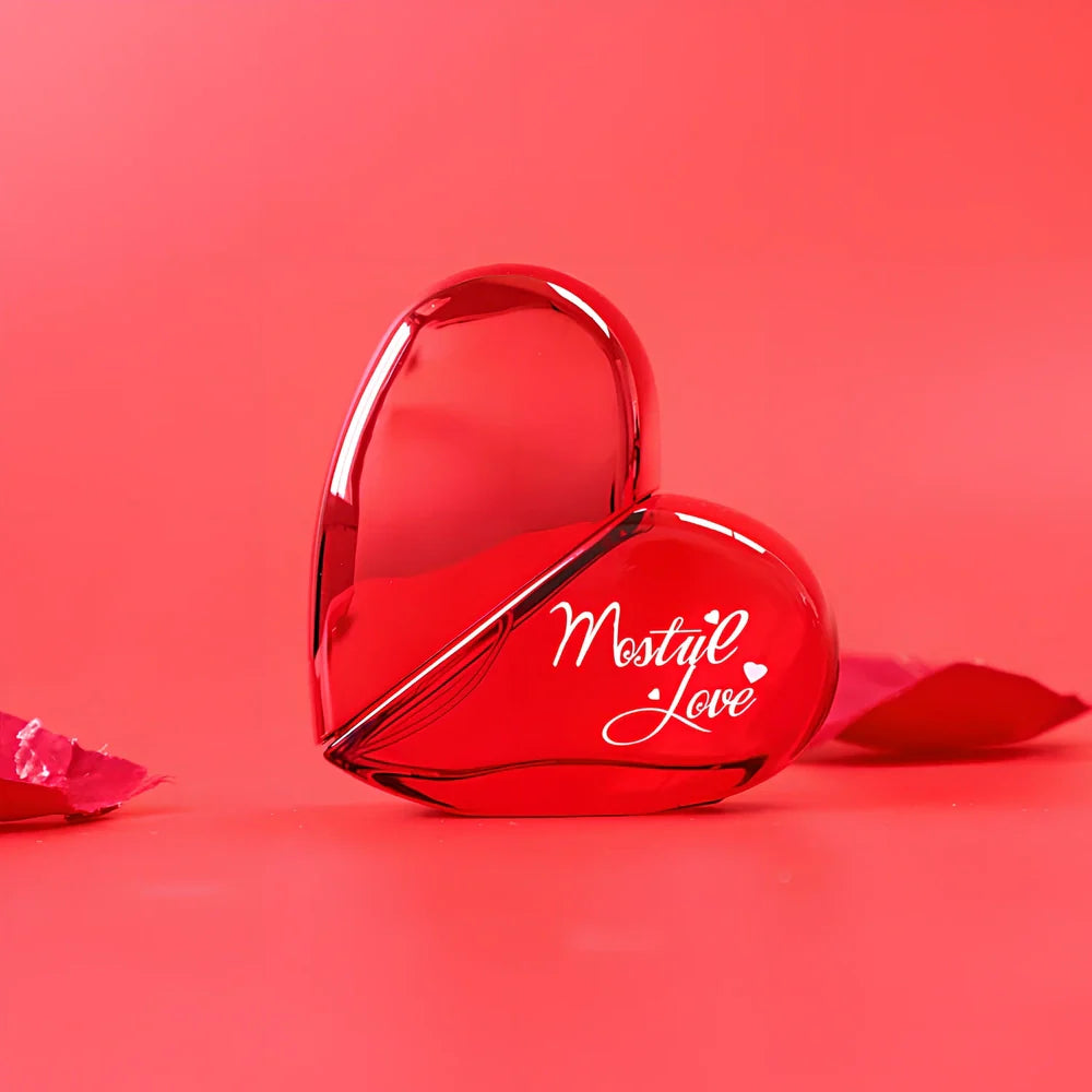 Love Perfume 50ml bottle in DXR220 and pink DXR220B variants with spray mechanism