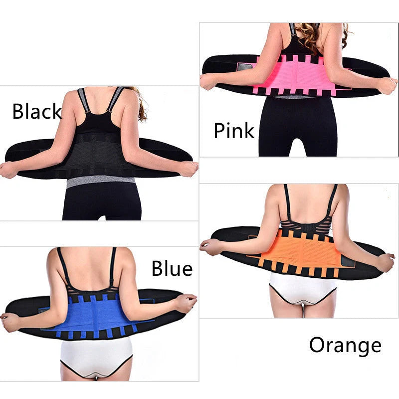 Sports Breathable Waist Belt in various colors for squat support and waist training