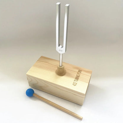Aluminium alloy 432 Hz tuning fork with speaker set for sound healing