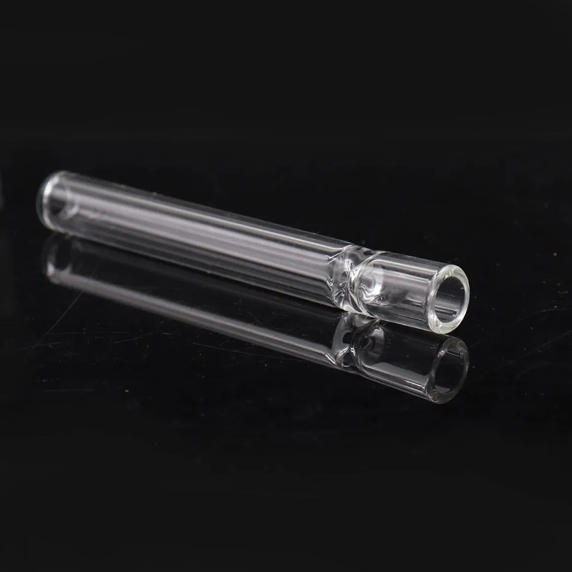 Clear glass telescopic suction nozzle pipe for aromatherapy diffusers in transparent pink colour