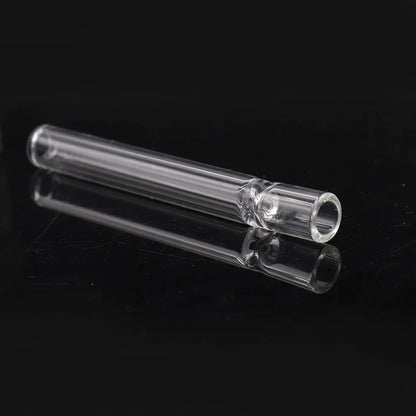 Clear glass telescopic suction nozzle pipe for aromatherapy diffusers in transparent pink colour