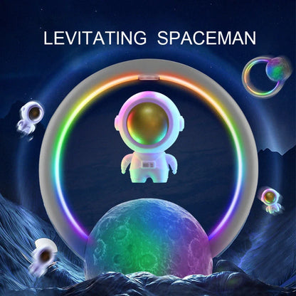 Floating Astronaut Bluetooth Speaker with magnetic levitation and RGB lighting