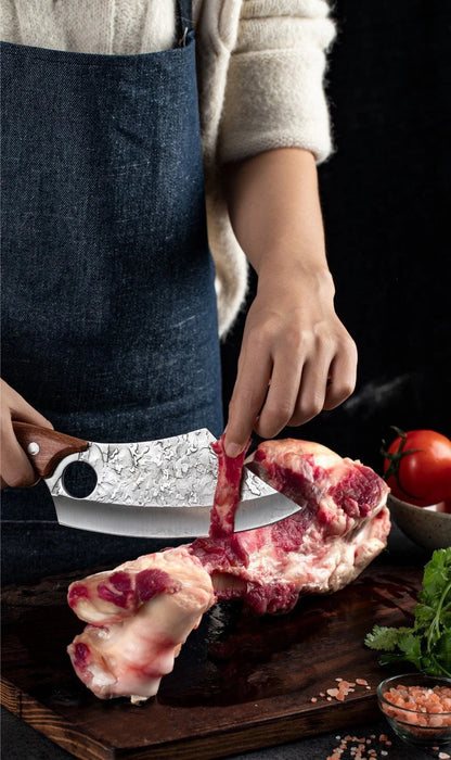 Forged Small Kitchen Knife with anti-rust blade and rosewood handle