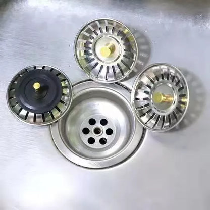 Stainless steel kitchen sink turnbuckle with alloy filter screen for secure plumbing