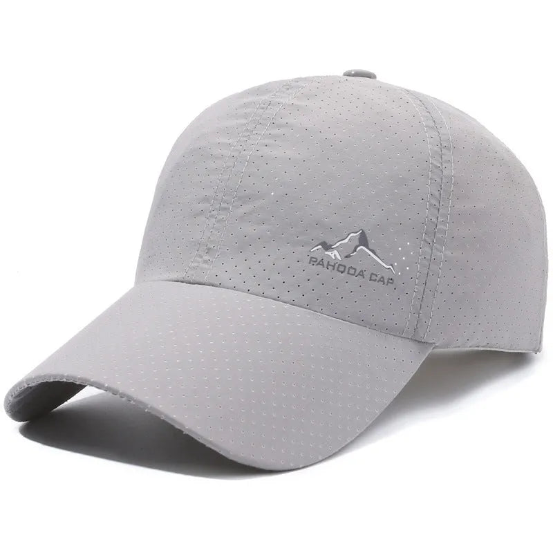 Korean-style adjustable baseball cap in dome crown design with polyester fabric for summer sun protection