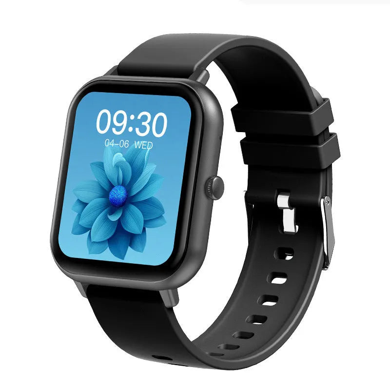 ZL54C smart watch on wrist showing health stats on AMOLED screen, with Milan steel strap option.