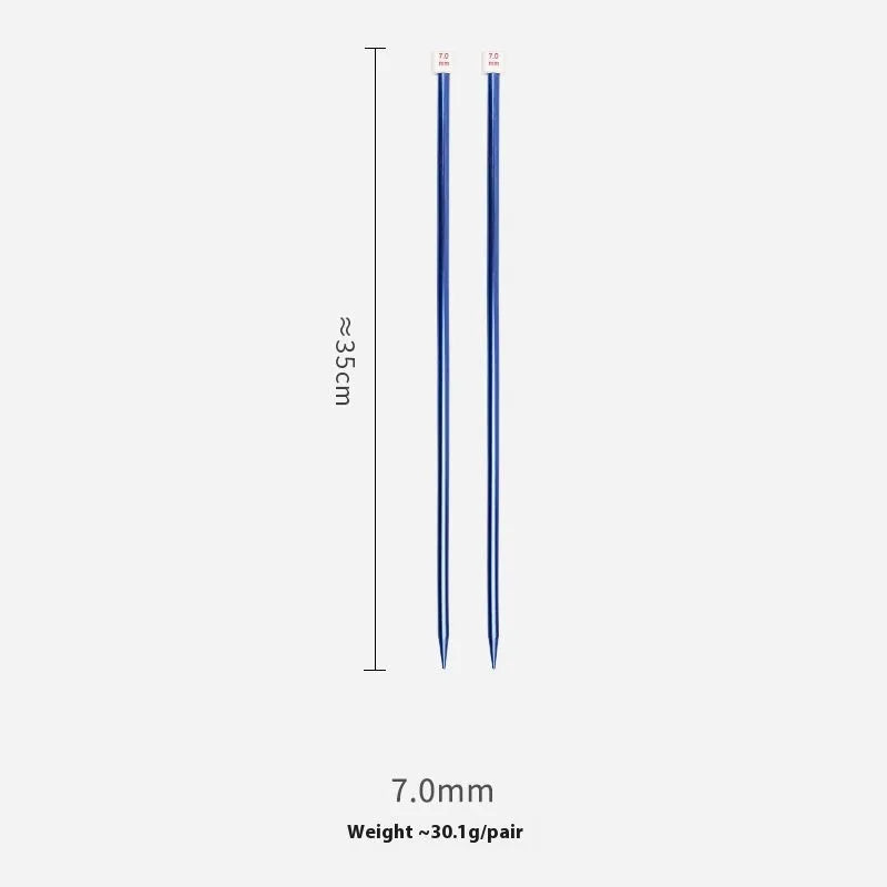 Lengthened crochet hook set with protective caps in 14 sizes from 2.0mm to 10.0mm for knitting