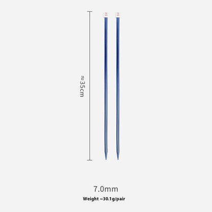 Lengthened crochet hook set with protective caps in 14 sizes from 2.0mm to 10.0mm for knitting