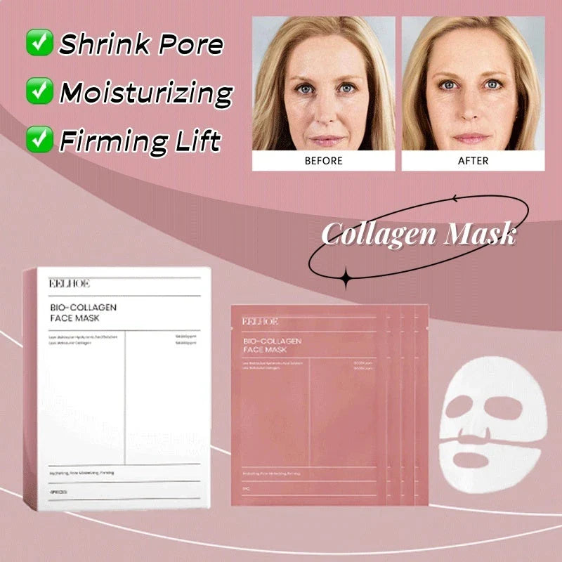 Hydrating collagen facial mask with nourishing botanicals for youthful, radiant skin