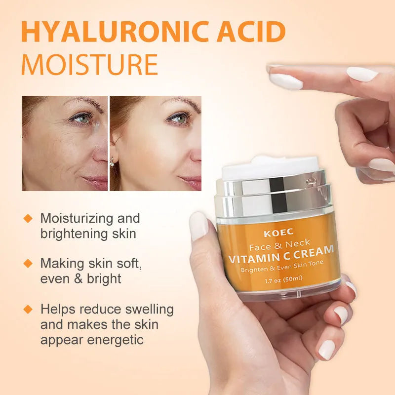 50g jar of retinol neck cream for light lines with English packaging