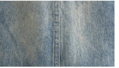 Women's blue denim jean suspenders with adjustable straps, Korean design