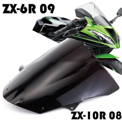 Blue and brown tint motorcycle windscreen for Kawasaki ZX-6R and ZX-10R models