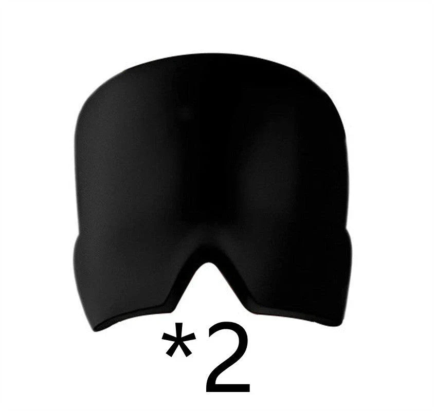 Soothing ice gel eye mask with elastic cloth design for headache and eye strain relief