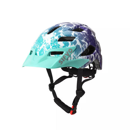 Children's bicycle and skateboard helmet in multiple colors, adjustable for a secure fit