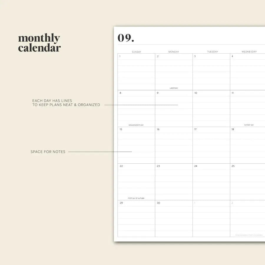 Cherry Red coloured A5 daily schedule coil notebook lying open on a surface.