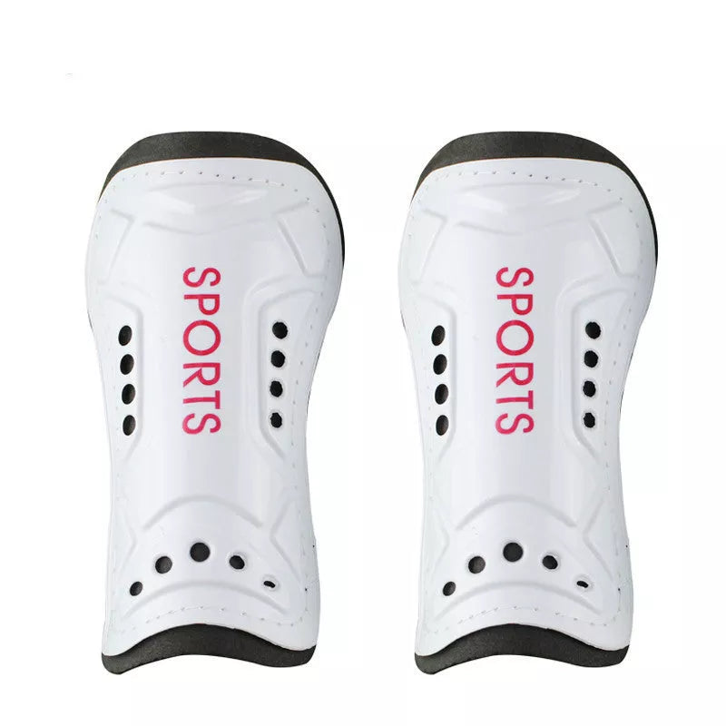 Football strap shin guards in multiple colors for secure leg protection