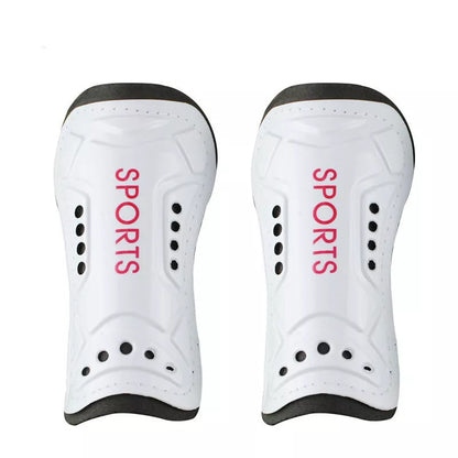 Football strap shin guards in multiple colors for secure leg protection