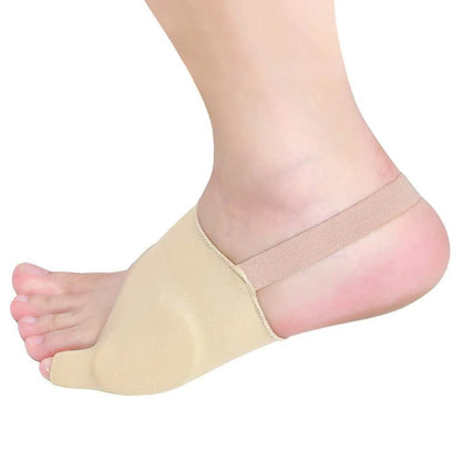 Nylon and TPU toe separator for small toe inversion correction, showing triangle cover design.
