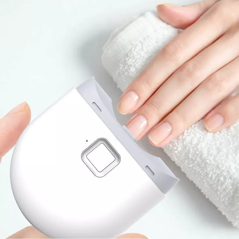 Intelligent Full-automatic Double Gear Electric Nail Clipper in white with Type-C charging