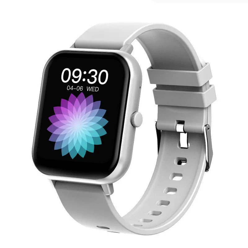 ZL54C smart watch on wrist showing health stats on AMOLED screen, with Milan steel strap option.