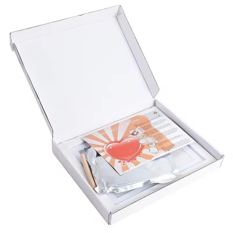 DIY pet paw print photo frame kit with moulding clay for dogs and cats, in black or white.