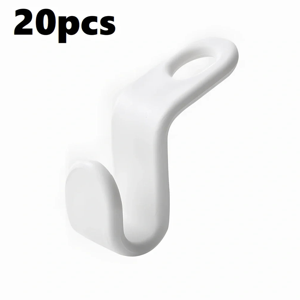 Plastic closet stack hanger rack with 6cm connectors for vertical wardrobe organisation