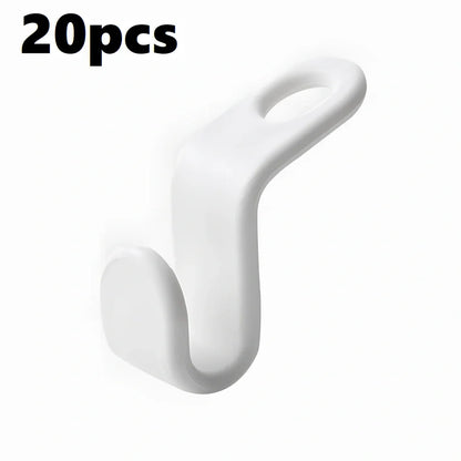 Plastic closet stack hanger rack with 6cm connectors for vertical wardrobe organisation