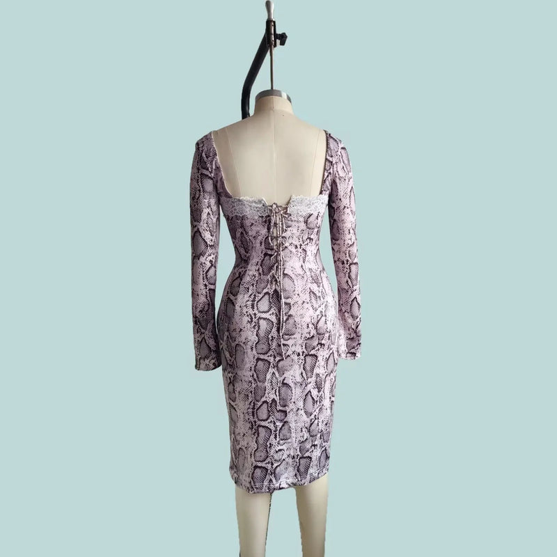 Digital Printed Lace Dress with 3D Effect Pattern and A-line Skirt Design for a Slim Fit Silhouette in Regenerated Cellulose Fabric