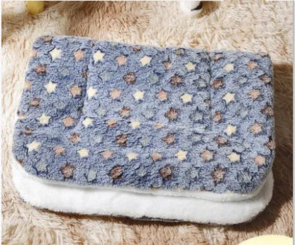 Reversible cat mat blanket in lamb wool and flannel, thickened double-sided seat cushion, XS to XL