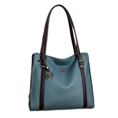 A soft PU leather women's crossbody bag in a retro style with double shoulder straps, shown in a choice of colours.