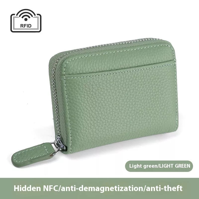 2024 RFID Genuine Leather Wallet with coin pocket and card slots
