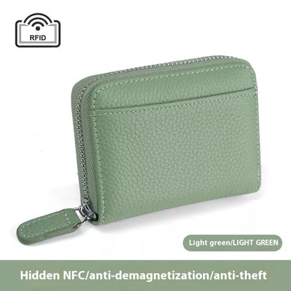 2024 RFID Genuine Leather Wallet with coin pocket and card slots