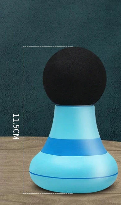 Portable pocket-sized massage gun with powerful 6,000 RPM motor for deep tissue relief and long-lasting 20-hour battery