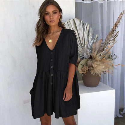 Fashionable beach-ready blouse and skirt set made from premium bamboo-blend fabric for superior comfort and style