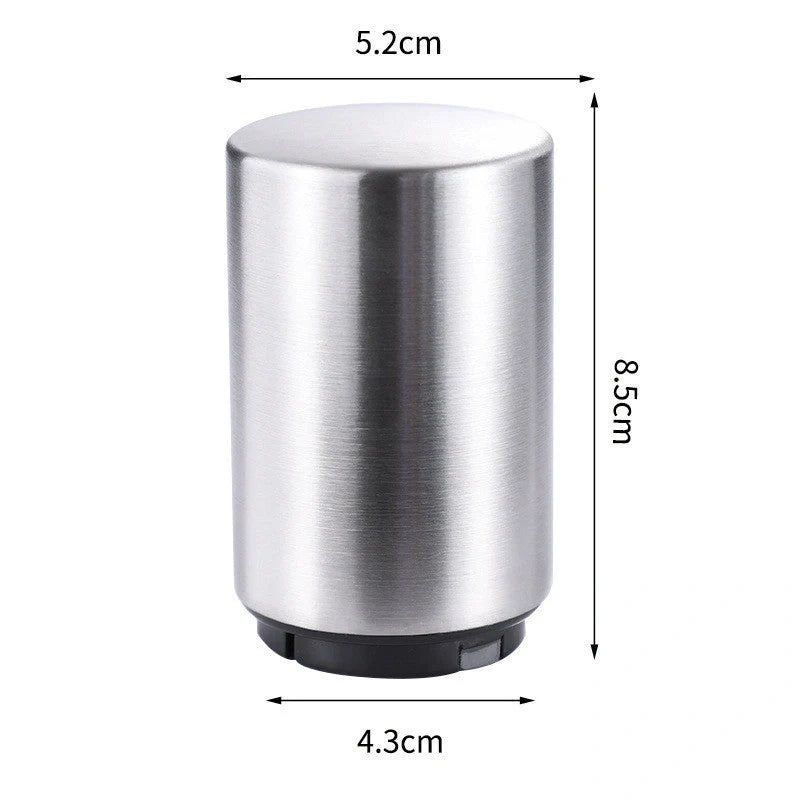 Stainless steel automatic beer bottle opener with one-hand operation