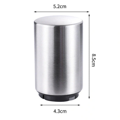 Stainless steel automatic beer bottle opener with one-hand operation