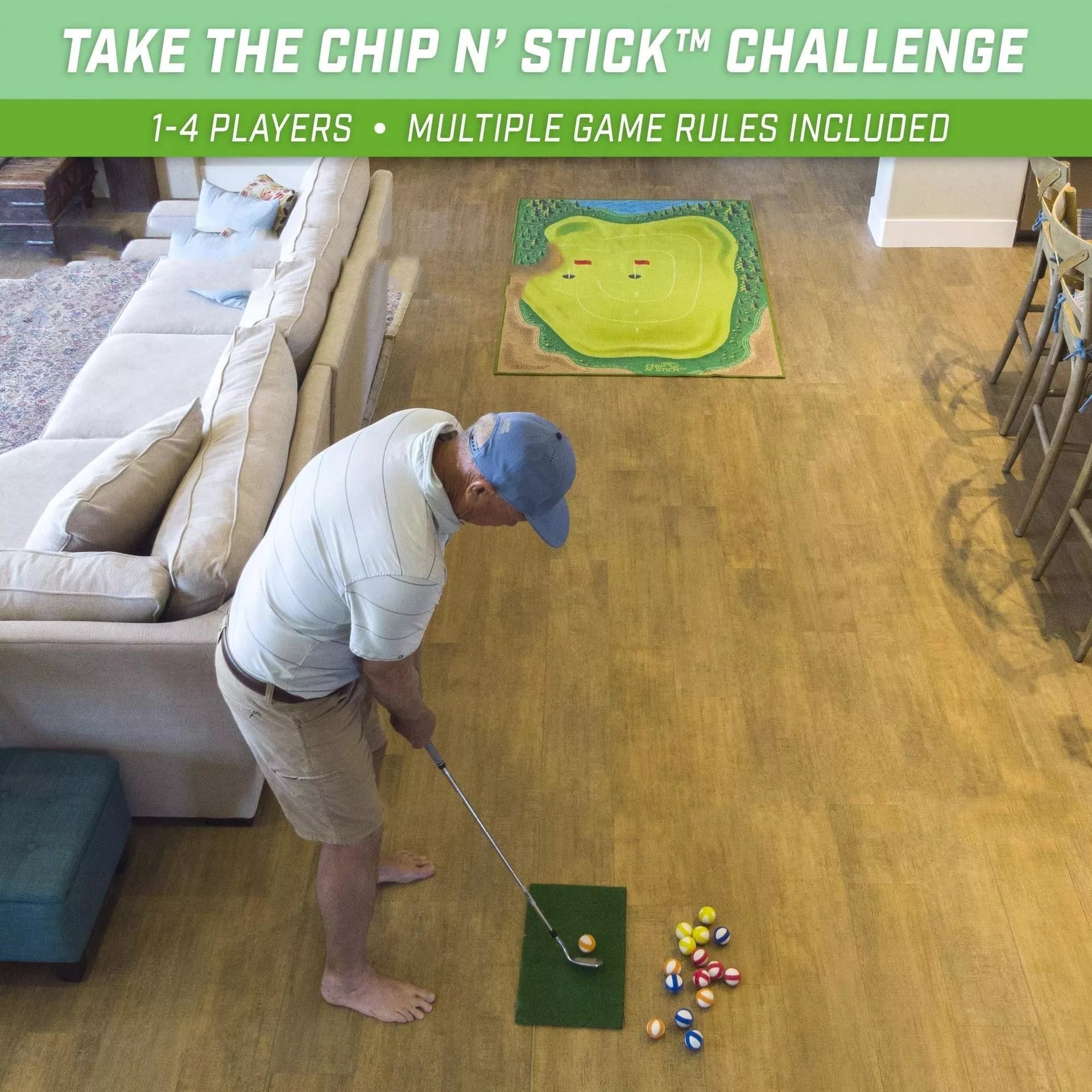 Golf training mat with replaceable turfs for swing accuracy improvement