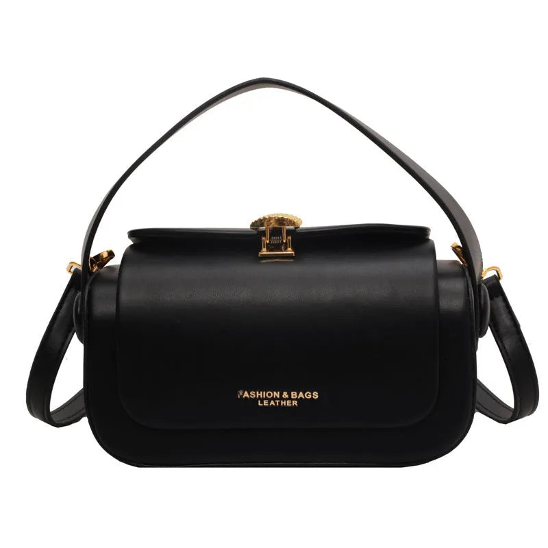 Women's personalised shoulder messenger bag in beige with lettering, showing adjustable strap and reinforced stitching details