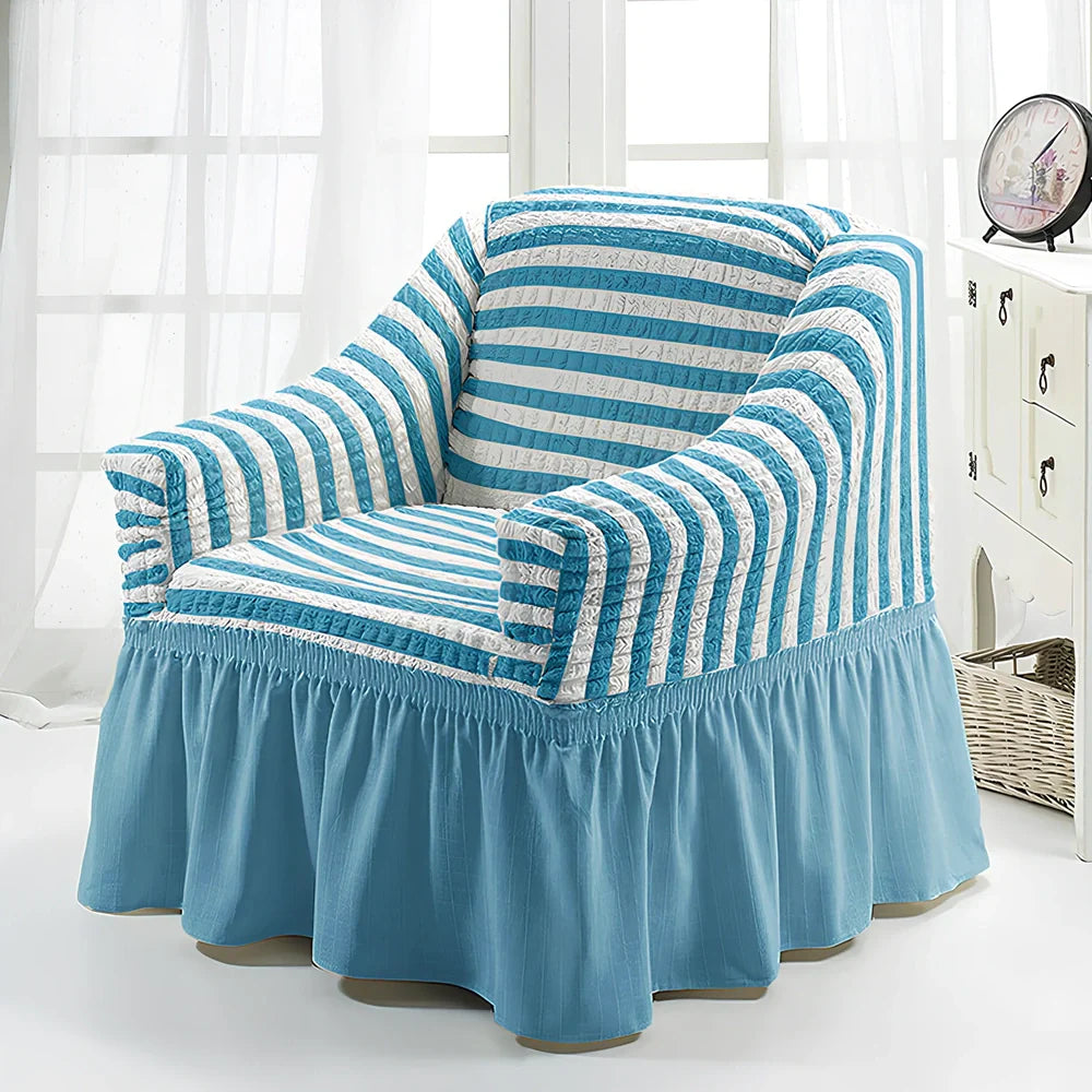 Branbird American single sofa cover with skirt design on 90-140cm furniture