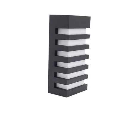 Modern aluminium outdoor wall lamp with minimalist design for garden patio lighting