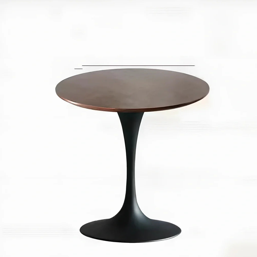 Scandinavian style coffee table with folding chairs in white finish, 60cm diameter