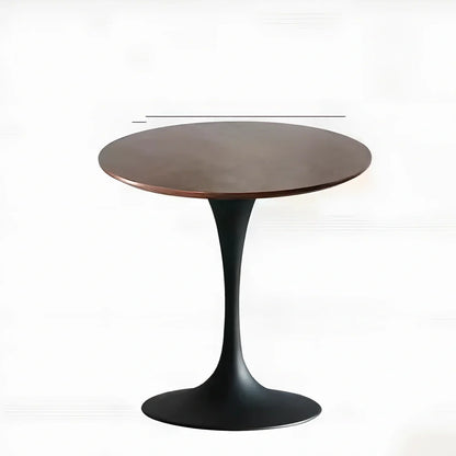 Scandinavian style coffee table with folding chairs in white finish, 60cm diameter