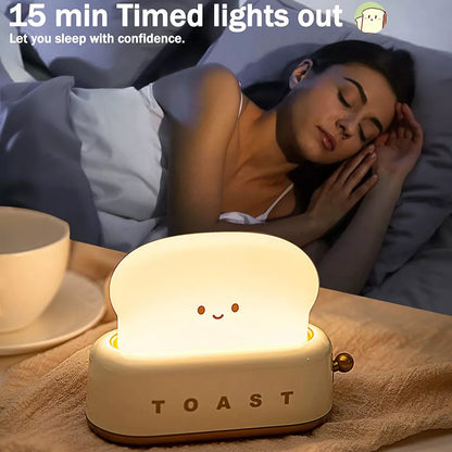 Creative LED Bread Maker Night Light with USB charging and dimming function