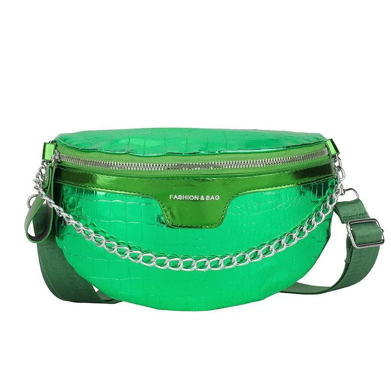 Stylish and versatile crossbody bag made of premium PU leather with a unique stone pattern design, available in a variety of vibrant colors.