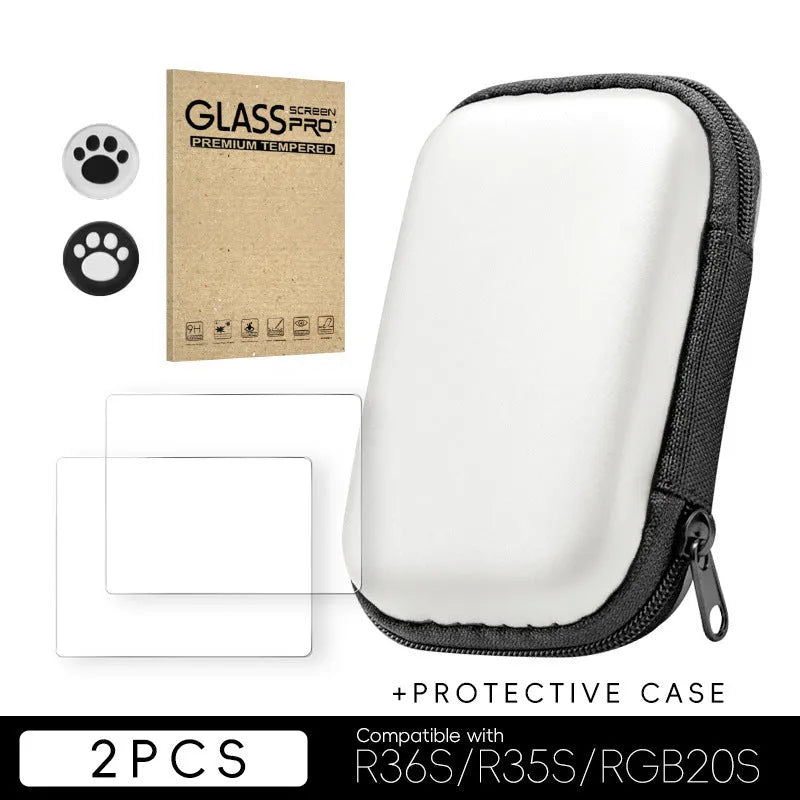 Tempered film for R36S R35S RGB20S handheld game machine, 3.5 inch HD scratch-proof dustproof screen protector