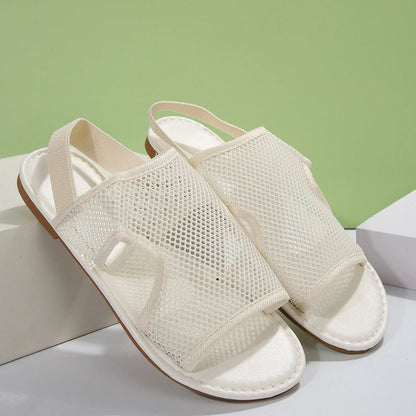 Breathable mesh sandals in various colors and sizes for men and women