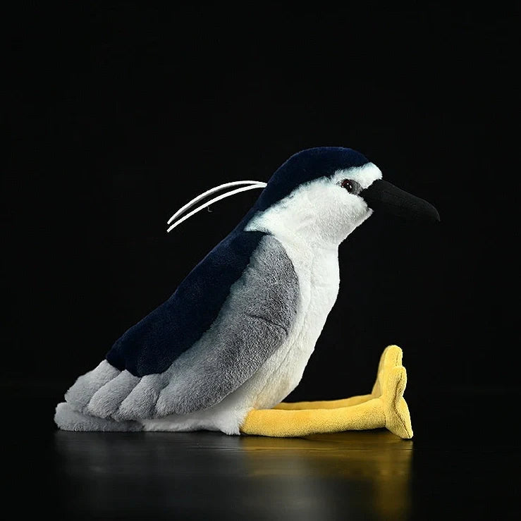 Chinese pastoral style penguin plush toy measuring 24cm tall with soft plush fabric