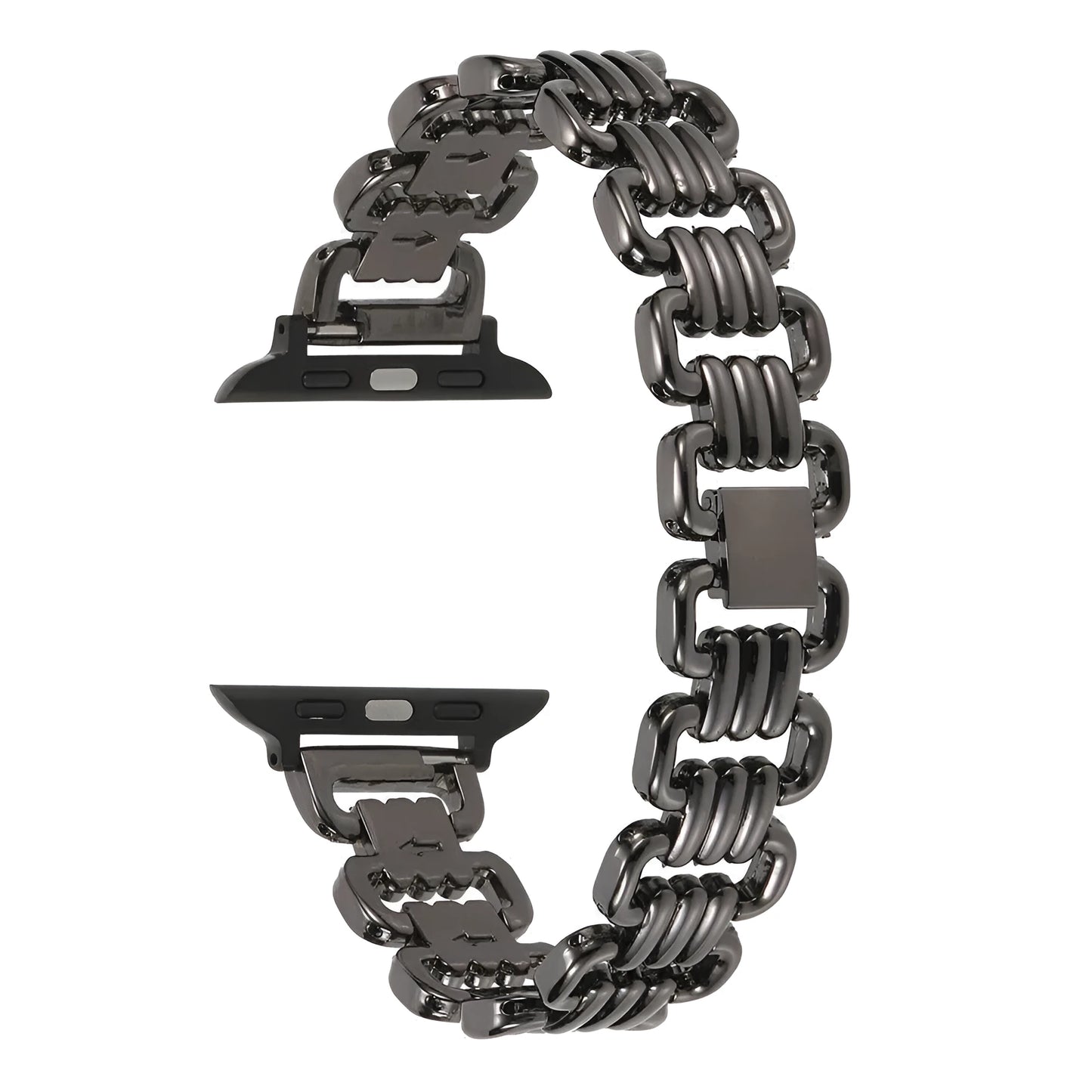 Alloy metal ladies watch bracelet for Apple Watch in silver, black, gold, rose gold, Starlight colours