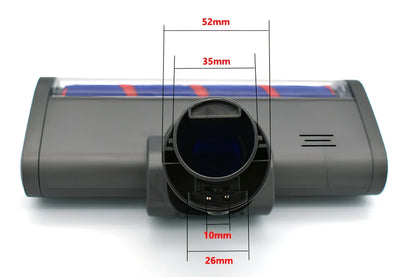 Direct drive rolling brush suction head for Dyson V7 V8 V10 V11, 260mm wide with soft velvet bristles